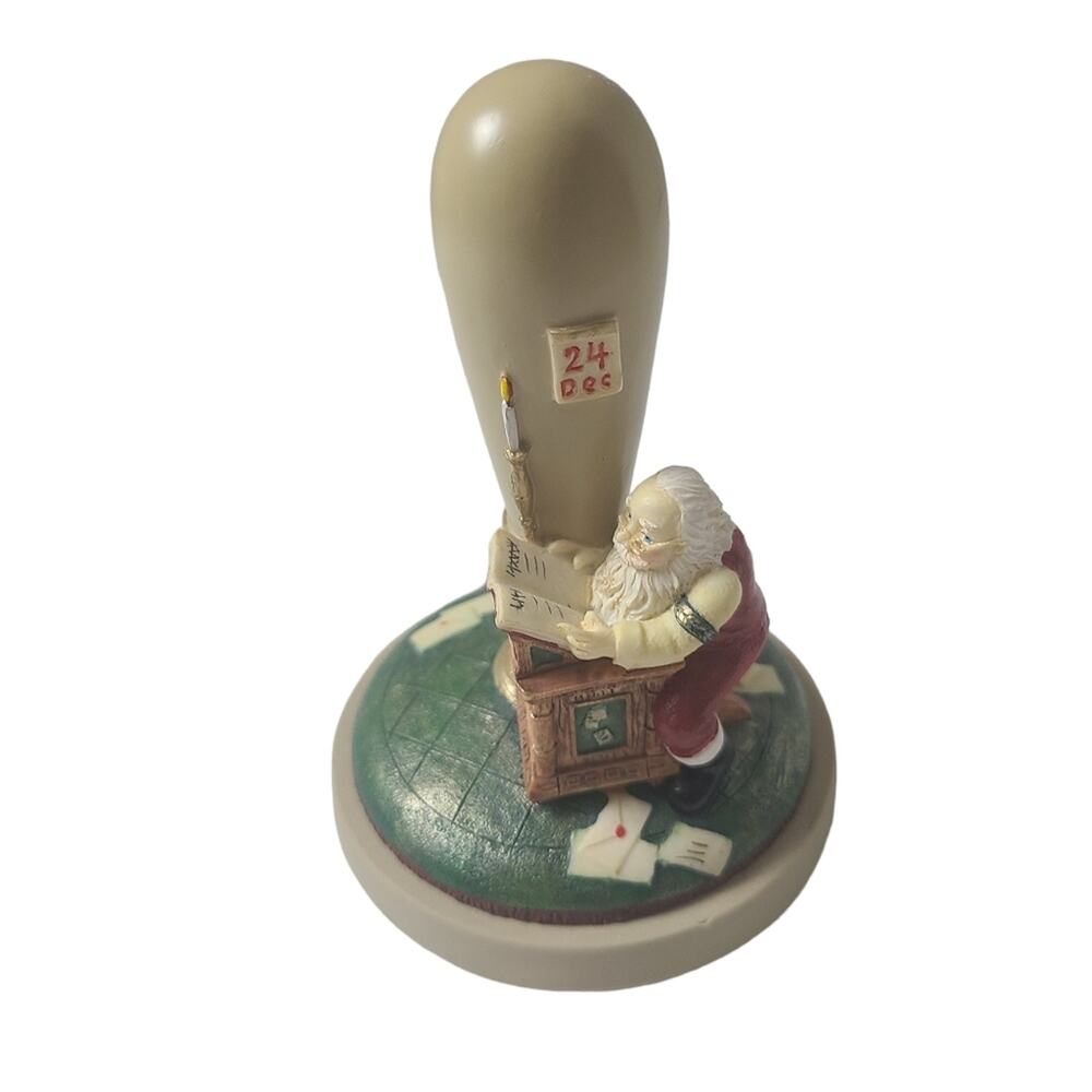 Brown Bag Cookie Press Santa Checking It Twice Vintage 1998 Christmas Baking